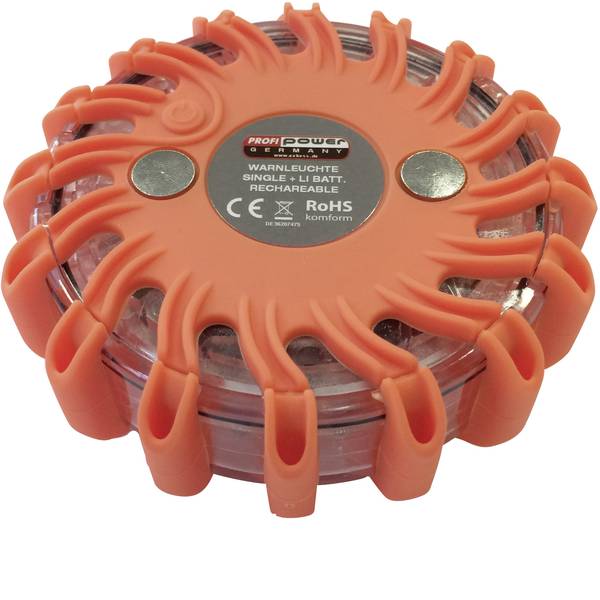 Sicurezza per veicoli - Profi Power Spia lampeggiante demergenza Batteria agli ioni di litio 600 mAh caricabile a 12/24 /230 V Arancione - Sicurezza per veicoli - Profi Power Spia lampeggiante demergenza Batteria agli ioni di litio 600 mAh caricabile a 12/24 /230 V Arancione -
