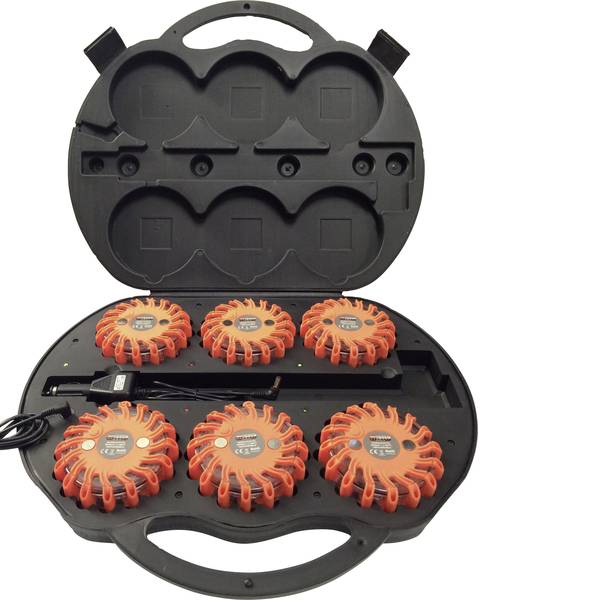Sicurezza per veicoli - Profi Power Hazard kit di 6 lampade demergenza con case di ricarica Batteria agli ioni di litio 600 mAh caricabile a - Sicurezza per veicoli - Profi Power Hazard kit di 6 lampade demergenza con case di ricarica Batteria agli ioni di litio 600 mAh caricabile a -