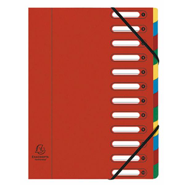 CLASSIFICATORI 12SCOMPART ROSSO