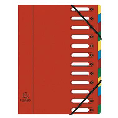CLASSIFICATORI 12SCOMPART ROSSO-0