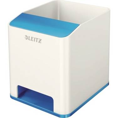Portapenne con Amplificatore WoW Leitz - 53631036 (Bianco e Blu)