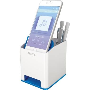 Portapenne con Amplificatore WoW Leitz - 53631036 (Bianco e Blu)-1