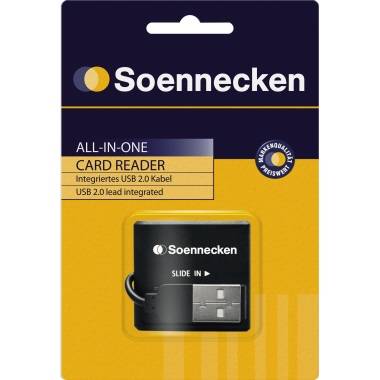 Soennecken Kartenleser 71660 USB 2.0 schwarz (71660)-1