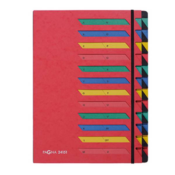 Cartella organizer PAGNA, 24 pezzi. rosso DIN A4 24 volte rosso