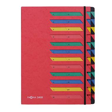 Cartella organizer PAGNA, 24 pezzi. rosso DIN A4 24 volte rosso-0