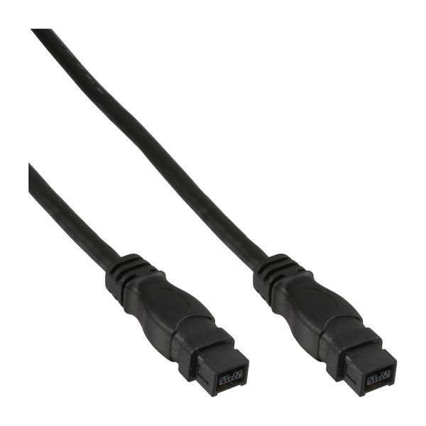 InLine FireWire Kabel - IEEE1394 9pol Stecker / Stecker - schwarz - 3m