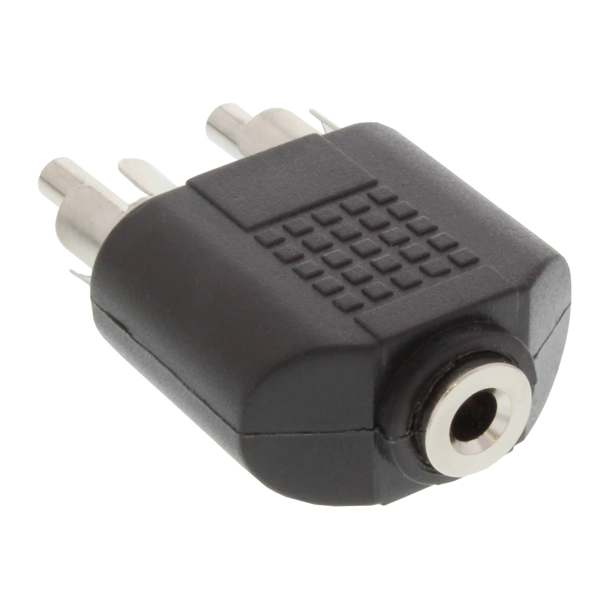 Adattatore audio InLine: presa jack stereo da 3,5 mm a 2 connettori RCA-1