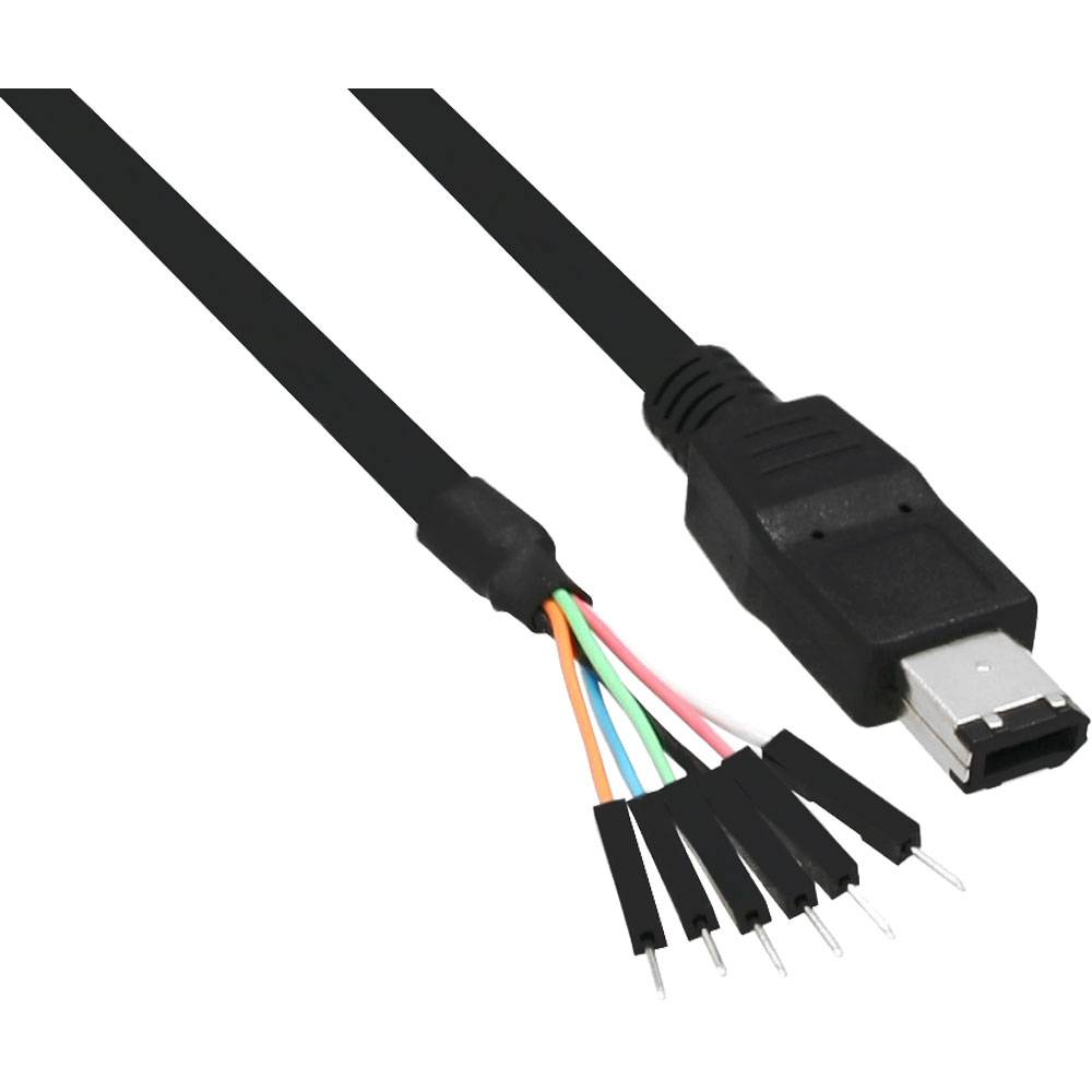 Cavo FireWire 6pin maschio a 6x IDC (Power, Ground, TPB-, TPB+, TPA-, TPA+) per connessioni interne / esterne, 40cm-0