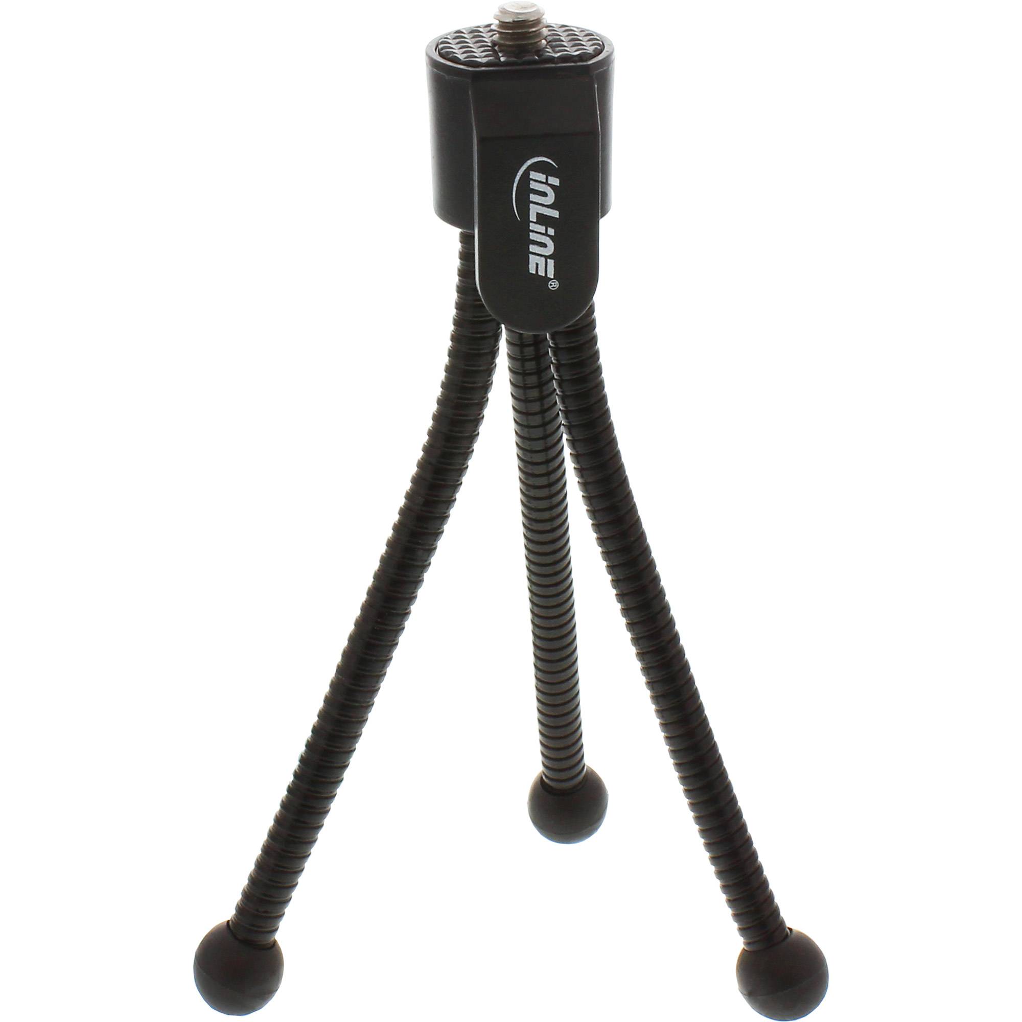 InLine Treppiedi Mini125cm gambe flessibili nero-0