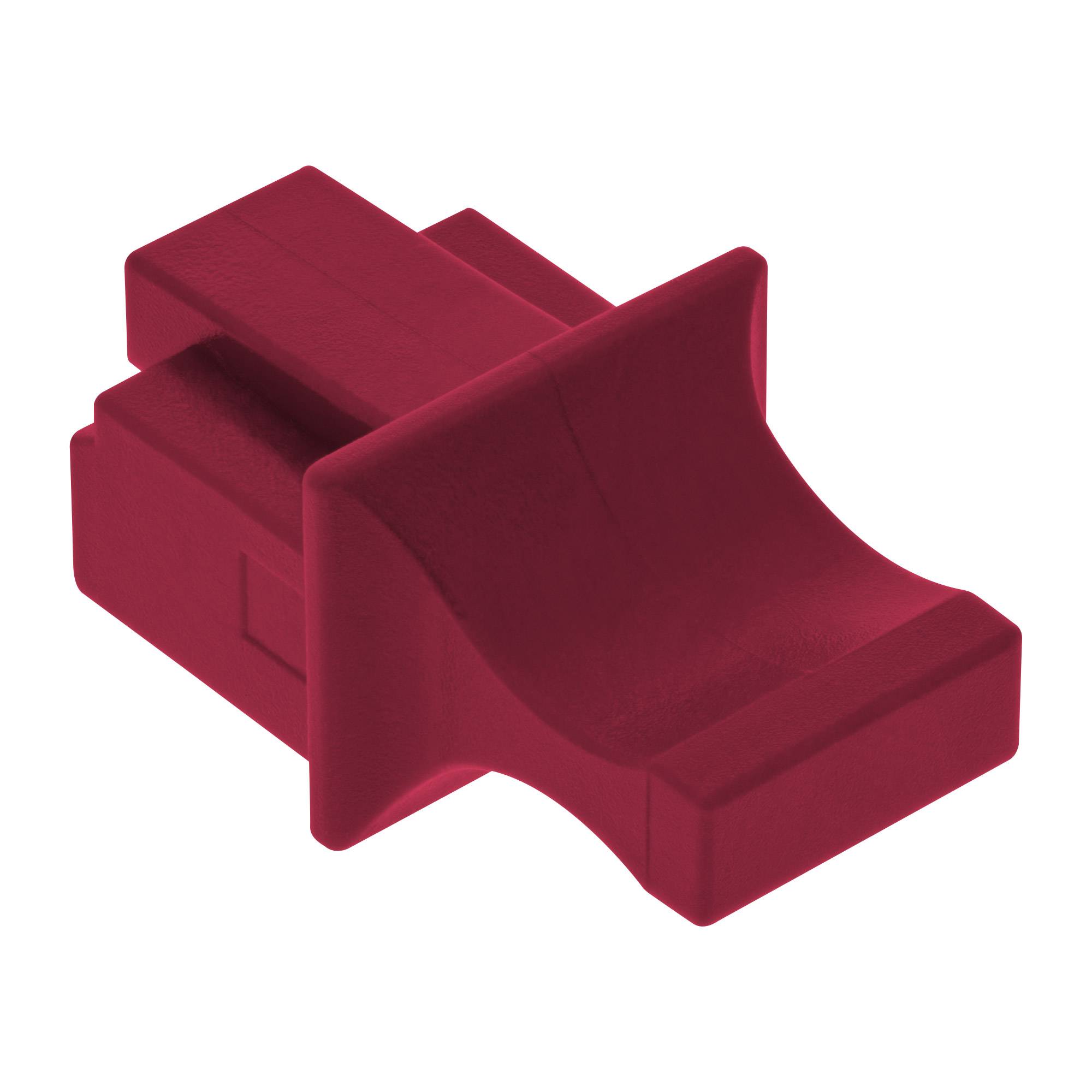 INLINE - Protezione antipolvere per presa RJ-45 - Rossa (confezione da 10)-2