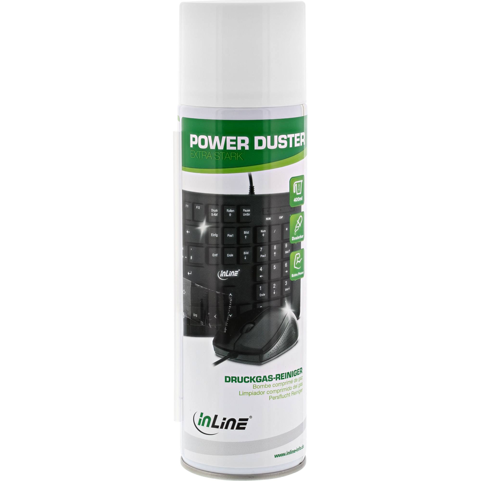 InLine Power Duster, bomboletta spray "extra forte" per gas compressi da 400ml-0