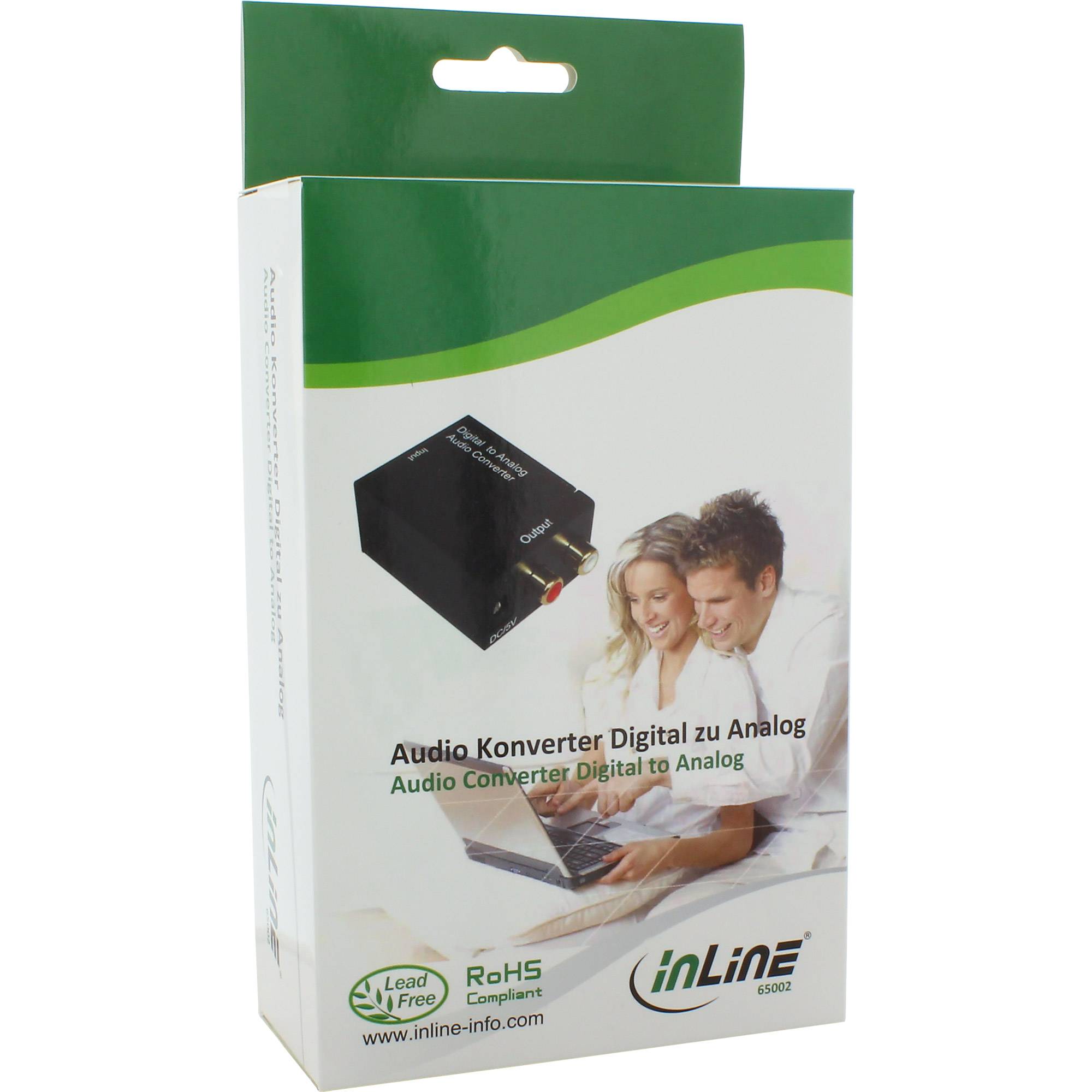 InLine Audio DA-Wandler - Eingang Toslink oder Cinch - Ausgang 2x Cinch Stereo-3