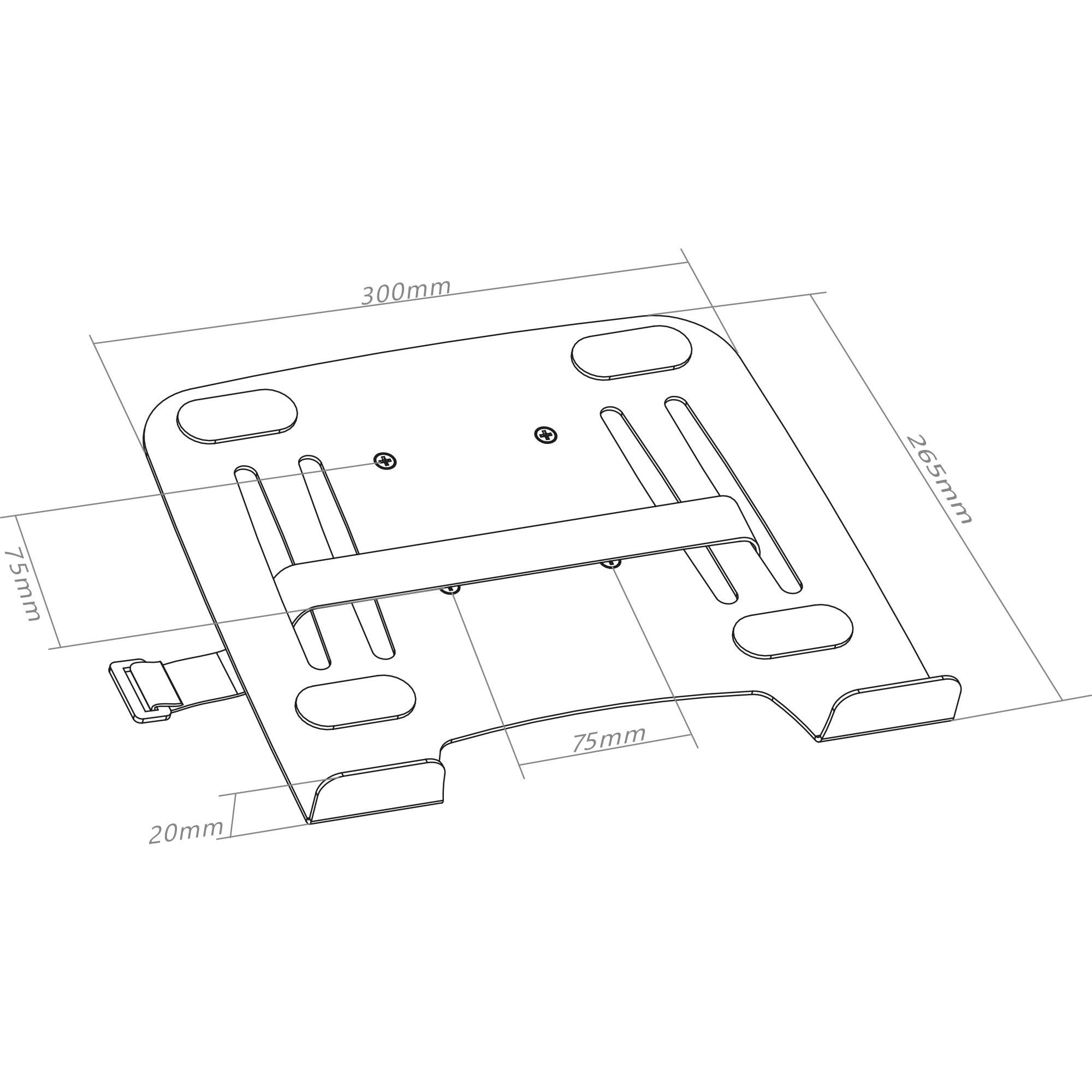 InLine 23162A Wand-/Deckenhalterungs-Zubehör (23162A)-3