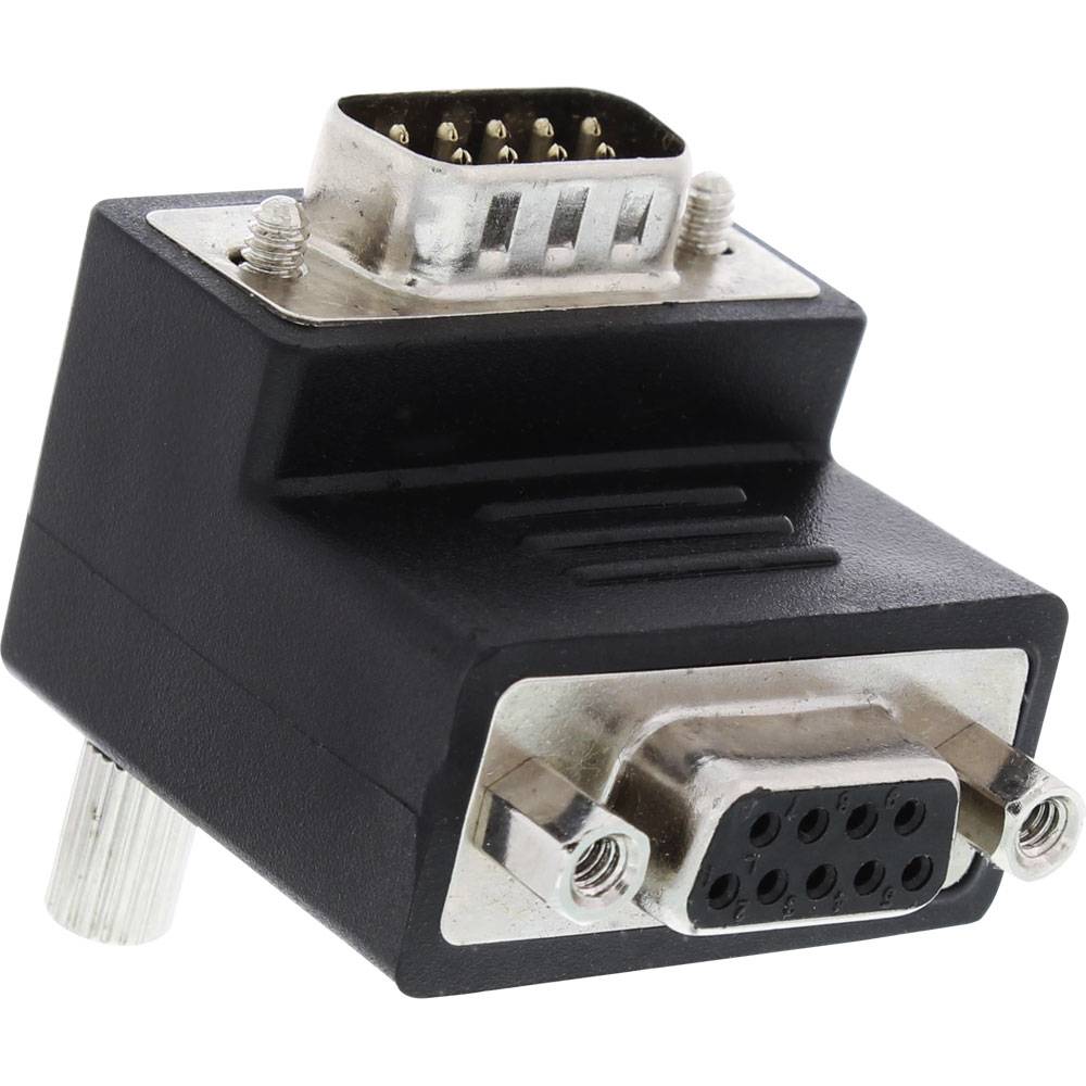 Adattatore Sub-D 9pin maschio / femmina, angolato 90°, Mini-Gender-Changer-0