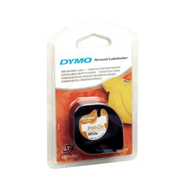 DYMO LetraTAG - Band zum Aufbügeln - weiß - Rolle (1,2 cm x 2 m) - 1 Rolle(n) (S0718840)-0
