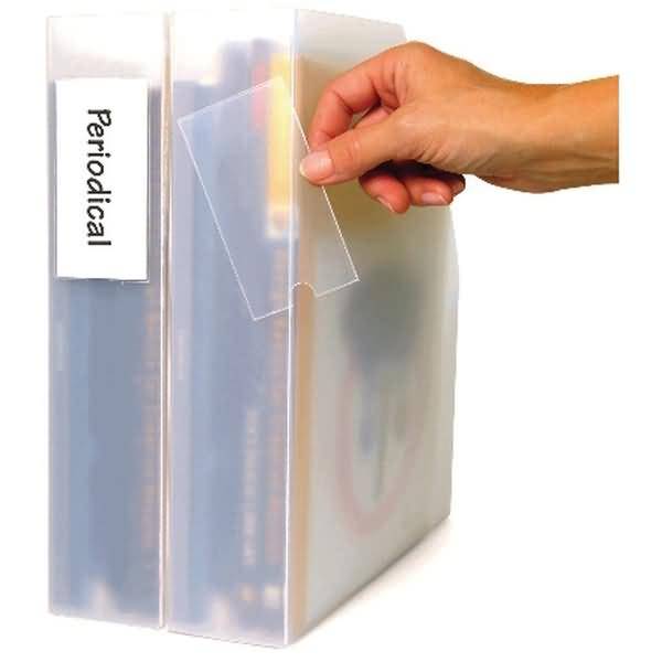 Porta Etichette Adesive 3L - Con Etichetta - 55x102 mm - S852335 (Trasparente Conf. 6)