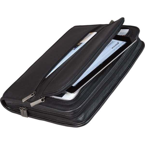 Cartella portadocumenti Alassio CARPO in pelle 28,5x7x36 cm A4 nero 30062-0