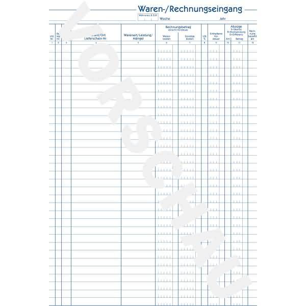 AVERY Zweckform modulo Zweckform registro merci/fatture 930 DIN A4 1x 50 pagine-1