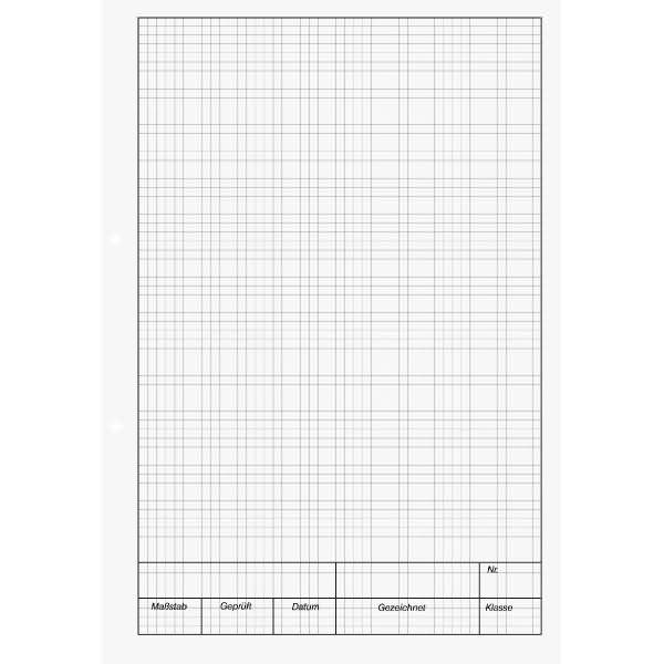 BRUNNEN Workpads Blocco da disegno Kieser A4 quadrato 25B DIN A4 quadrato-1