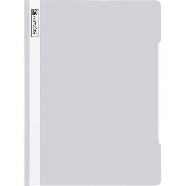 Cartella a fogli mobili BRUNNEN DIN A4 extra larga PVC grigio-0