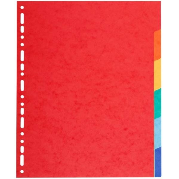 Divisori in Cartoncino Riciclato Forever Exacompta - A4 Maxi - 6 Tasti - 2106E (Assortiti)-0