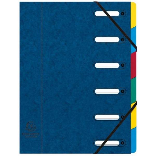 Exacompta 55062E intercalare Cartella per file convenzionale Cartone Blu-0