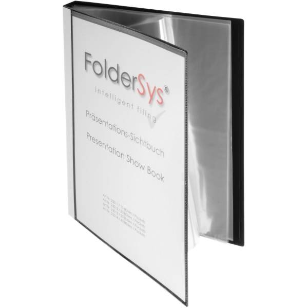 Il libro di visualizzazione di Foldersy Din A4 Black - 30 copertine-0
