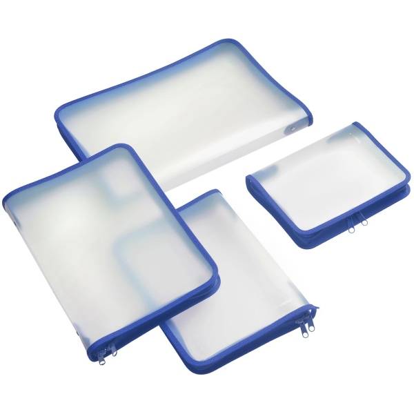 Borsa con cerniera FolderSys 15,5 cm x 22 cm trasparente-0