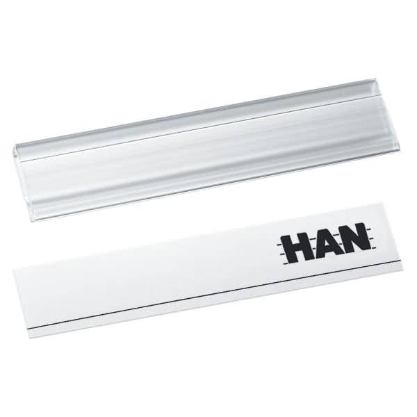 HAN Beschriftungsschilder mit Clip transparent - 10 Stück-1