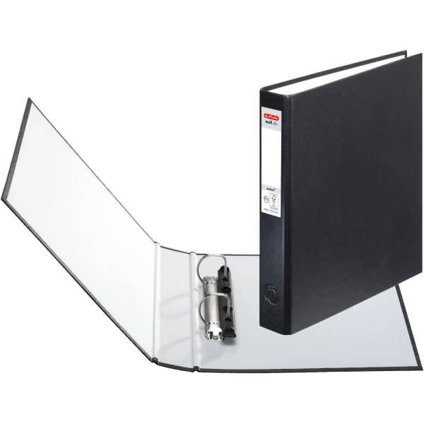 herlitz Ringbuch maX.file protect, A5, 2-Ring-Mechanik schwarz, Combimechanik, Rückenbreite: 40 mm, Füllhöhe: 25 mm (536-0