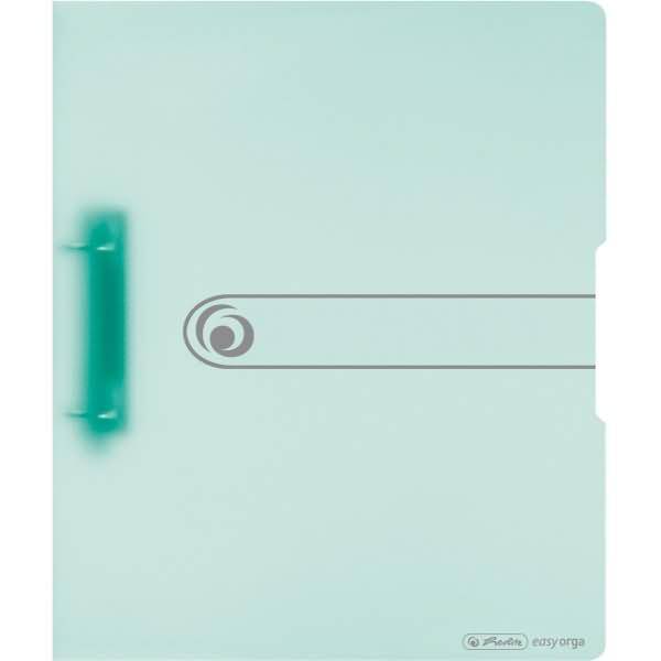 Raccoglitore ad anelli Herlitz a 2 anelli DIN A4 3,8 cm verde-trasparente-0