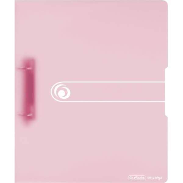 Raccoglitore ad anelli Herlitz a 2 anelli DIN A4 3,8 cm rosa-trasparente-0