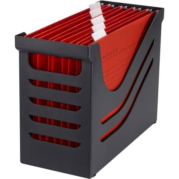 Jalema cestino portadocumenti sospeso con cartellette 35,7 x 15,2 x 25,2 cm DIN A4-0
