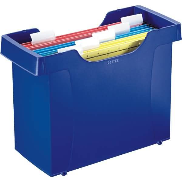 MINI FILE PLUS BLU CON 5 CART SOSP MINI FILE PLUS PORTA CATELLE SOSPESE BLU -(INCLUDE 5 CARTELLE SOSPESE ALPHA BLU)-0