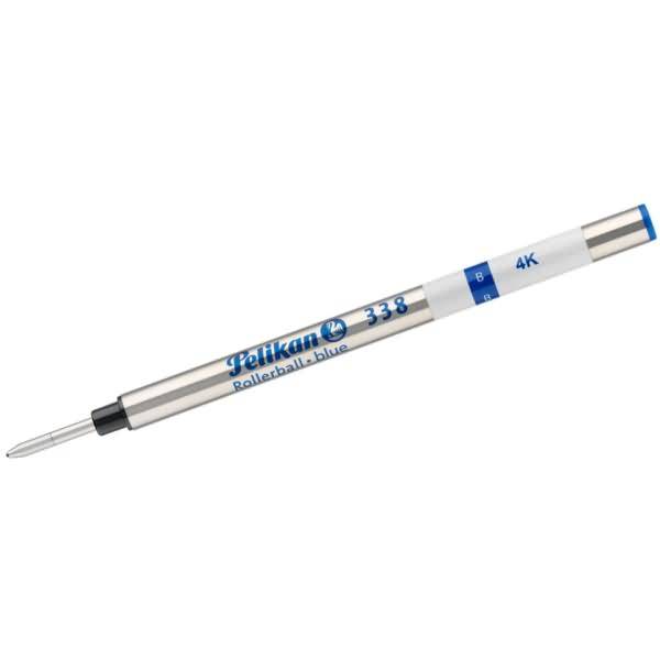Pelikan 977470 Penna roller 338, punta larga, blu,-0