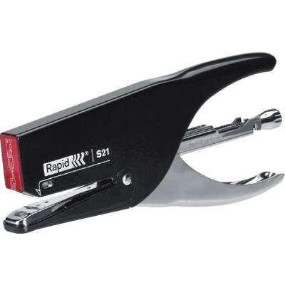 Rapid 24812601 cucitrice Punto piatto Nero, Acciaio inox-0