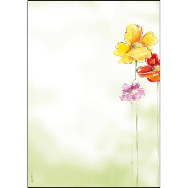 Sigel Spring Flowers Paper di carta Din A4 90 g/m²-0