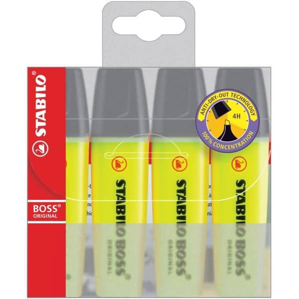 STABILO BOSS Original evidenziatore 1 pz Punta smussata Giallo
