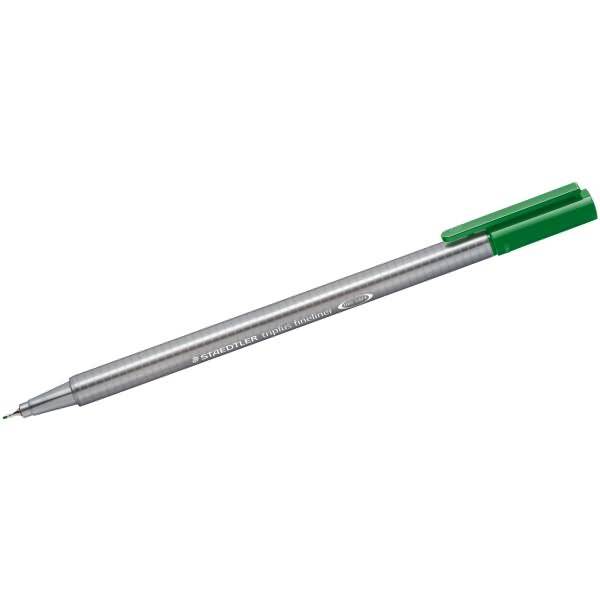 Triplus Fineliner punta 0,3mm verde prato Staedtler (Conf.10)-1