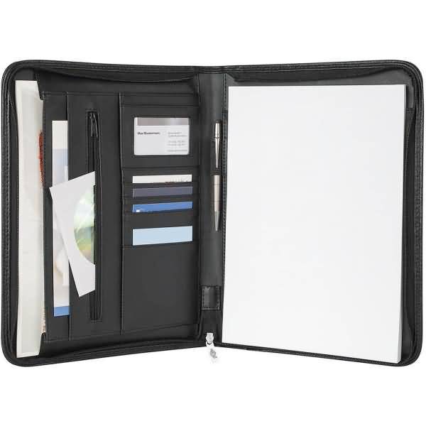 Wedo 58 54301 - Leder - Nylon - Schwarz - Visitenkarte - 3 Taschen - 250 mm - 35 mm (58 54301)-1