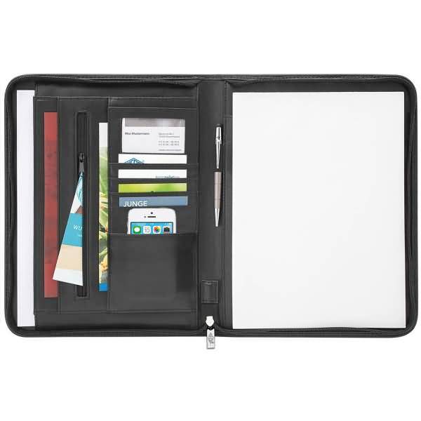 Wedo 58 64301 - Leder - Schwarz - Visitenkarte - Papier - 5 Taschen - 255 mm - 45 mm (58 64301)-1