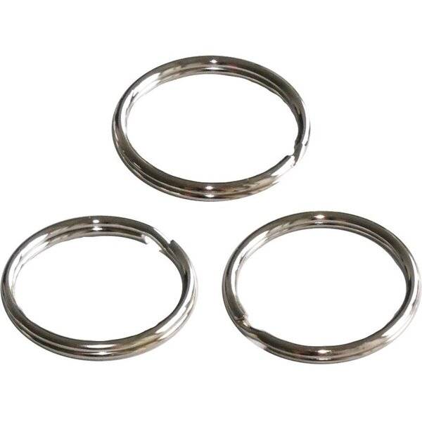 WEDO Schlüsselringe Metall 30mm silber glanzvernickelt Packung 100 Stück (2623030)-0