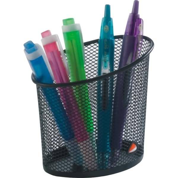 Portapenne in Rete Metallica Mesh Alba - MESHCUP/N (Nero)-0