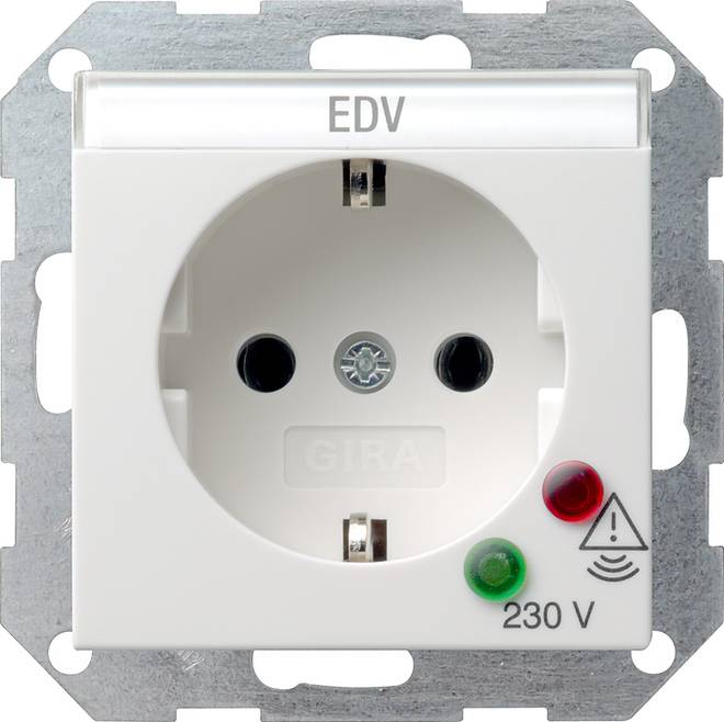 GIRA Schuko-Steckdose rws Überspann., System55 045127 (045127)