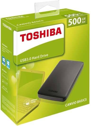Toshiba Canvio Basics Hard Disk 500gb Esterno Usb Cablato Portatile Hdd-0