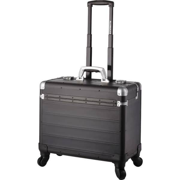 Valigia pilota ALUMAXX fino a 35,6 cm (14 pollici) in alluminio nero opaco
