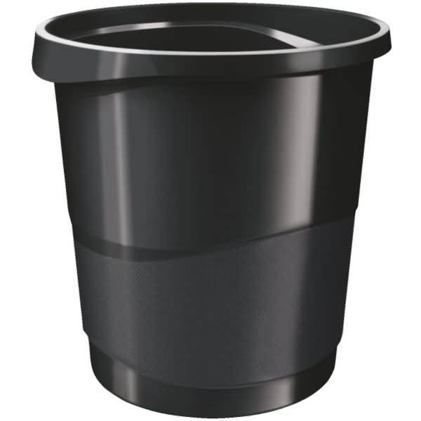 Cestino Gettacarte Europost Esselte - 14 Litri - 28,5x32,2 cm - 623952 (Nero)-0