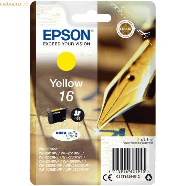 Epson Pen and crossword Cartuccia Penna e cruciverba Giallo Inchiostri DURABrite Ultra 16 C13T16244022-0