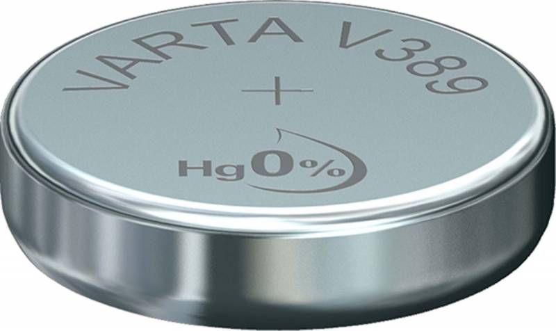VARTA Silber-Oxid Uhrenzelle, V389 (SR54), High Drain (00389 101 111)