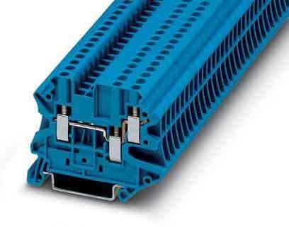 Morsetto passante PHOENIX 3044526 - UT 2,5-TWIN BU-0